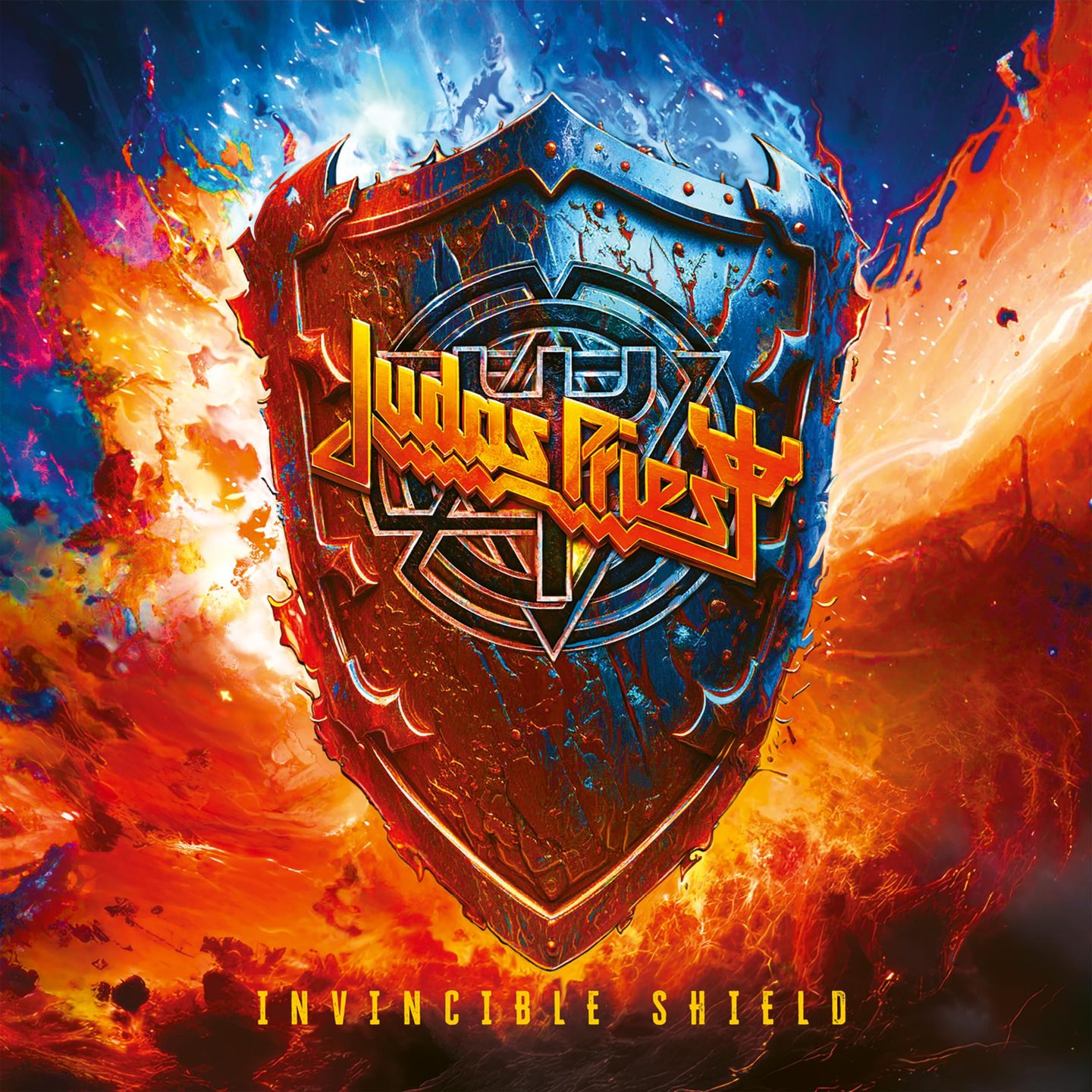 Judas Priest: Invincible Shield Albüm Kapağı