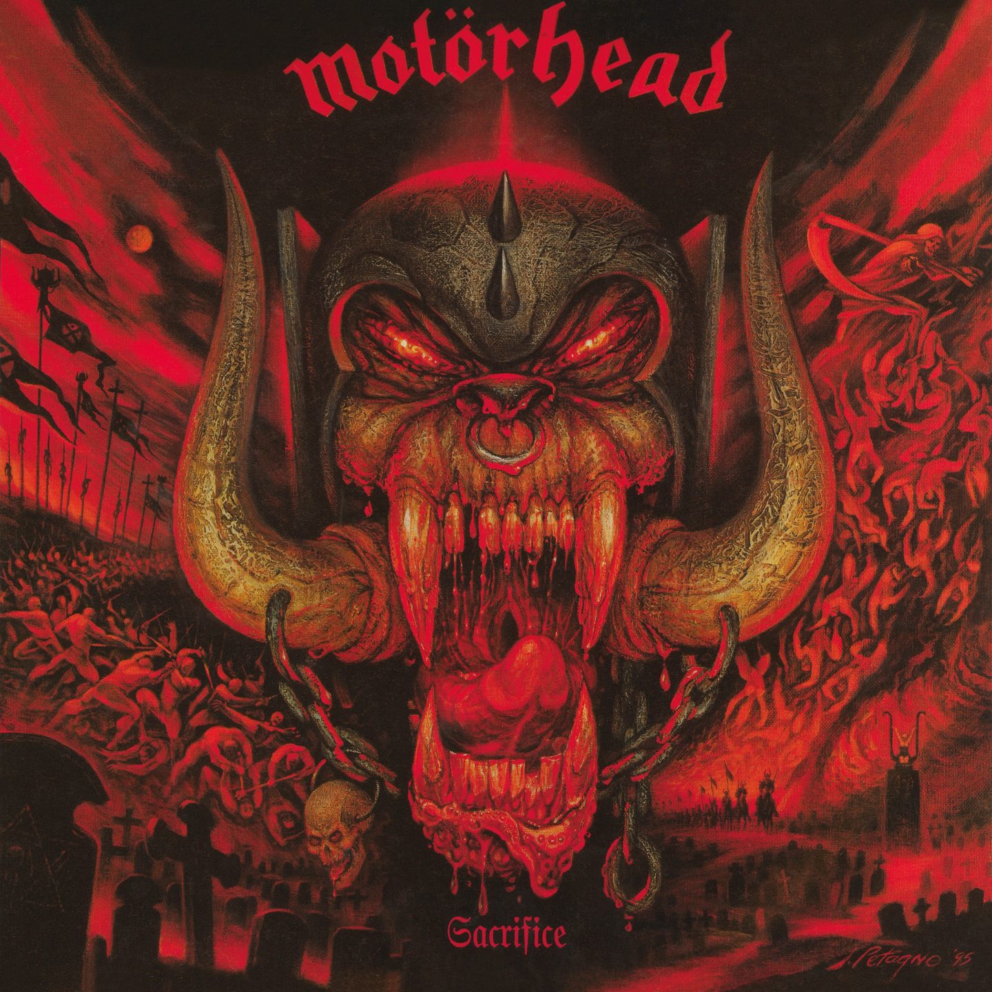 Motörhead: Sacrifice Albüm Kapak Tasarımı