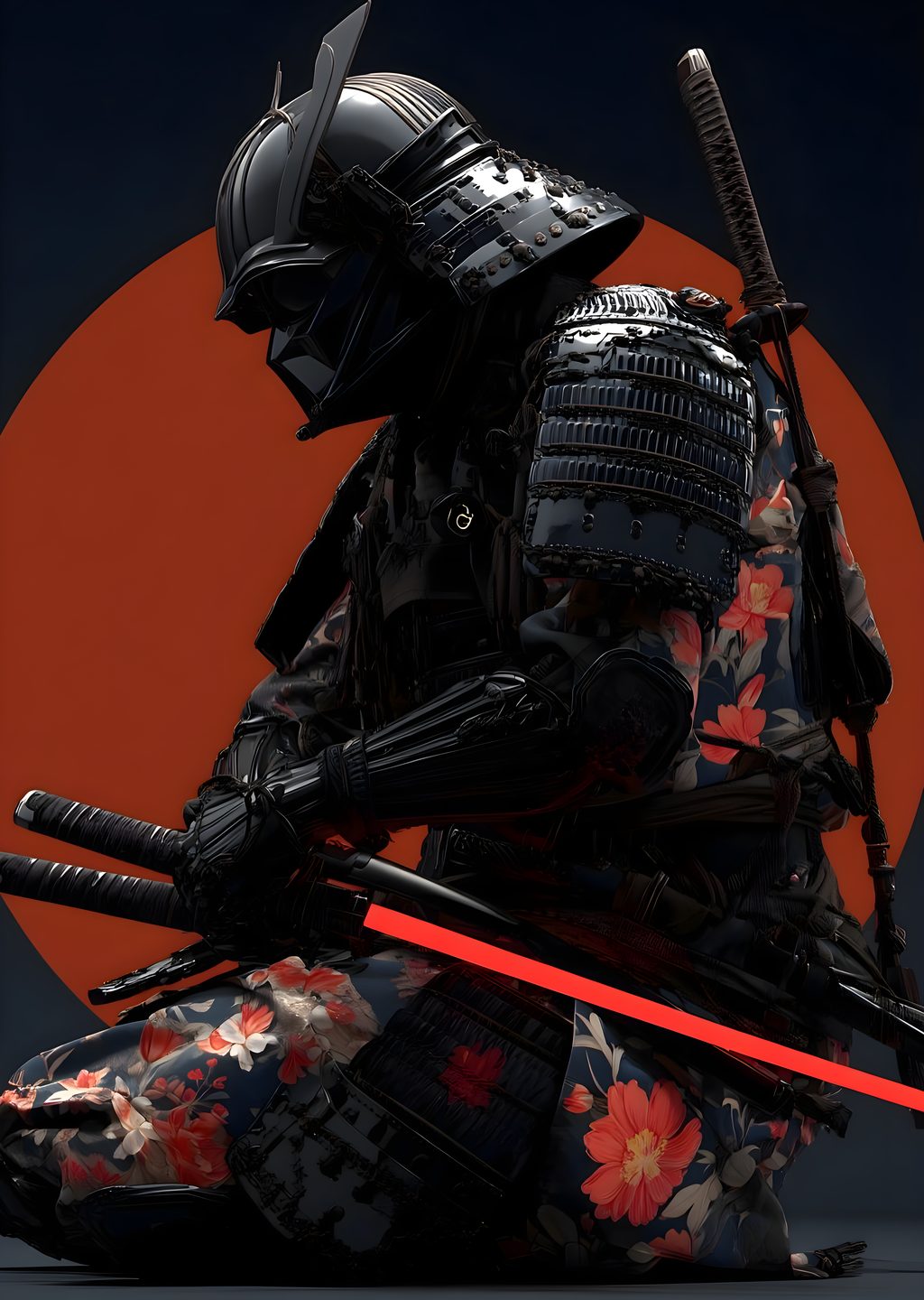 Samurai with Lightsaber