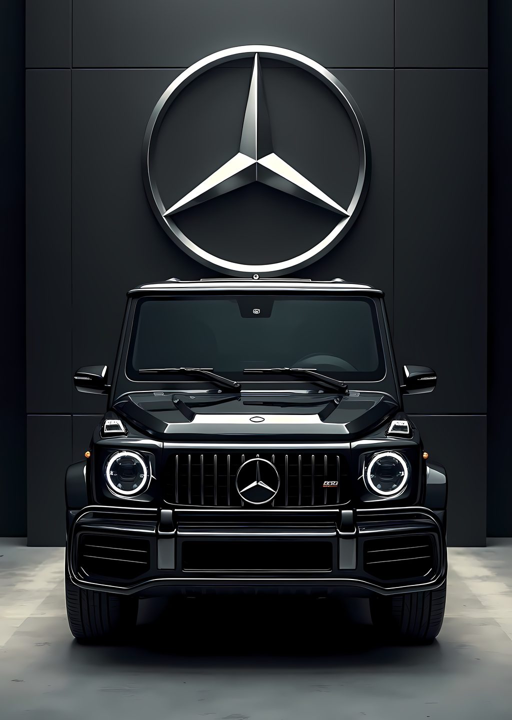 Mercedes G-Class: Siyah Duvarlı Logolu Araç