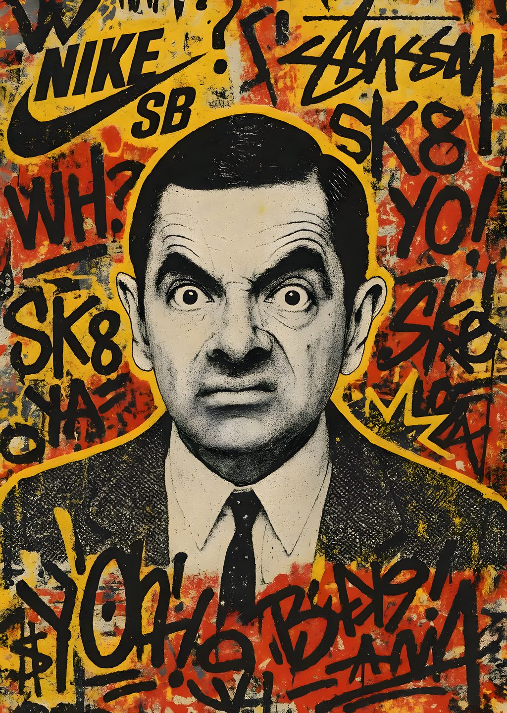 Mr. Bean Grafiti Stili
