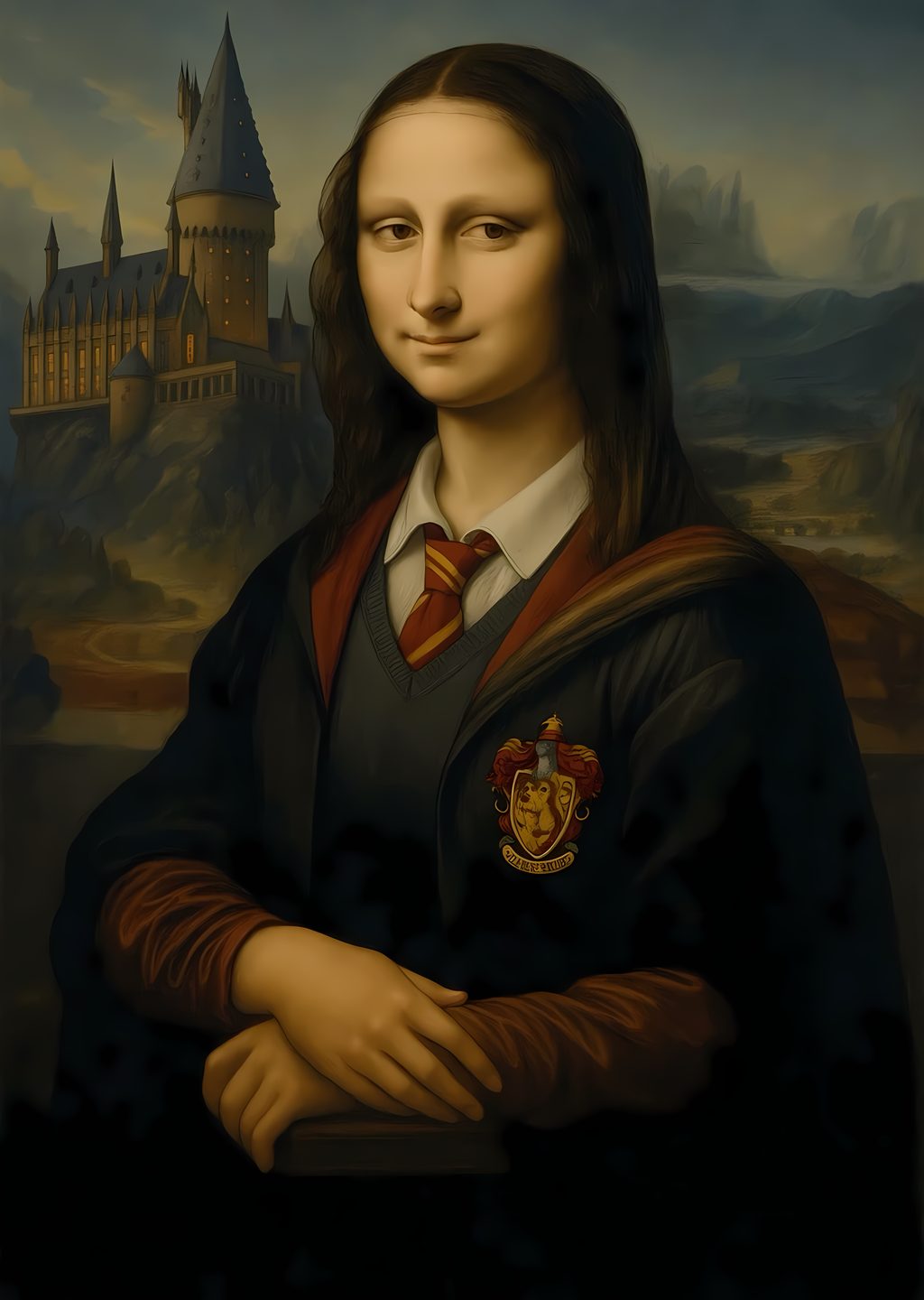 Mona Lisa: Hogwarts'ta Harry Potter Kostümü