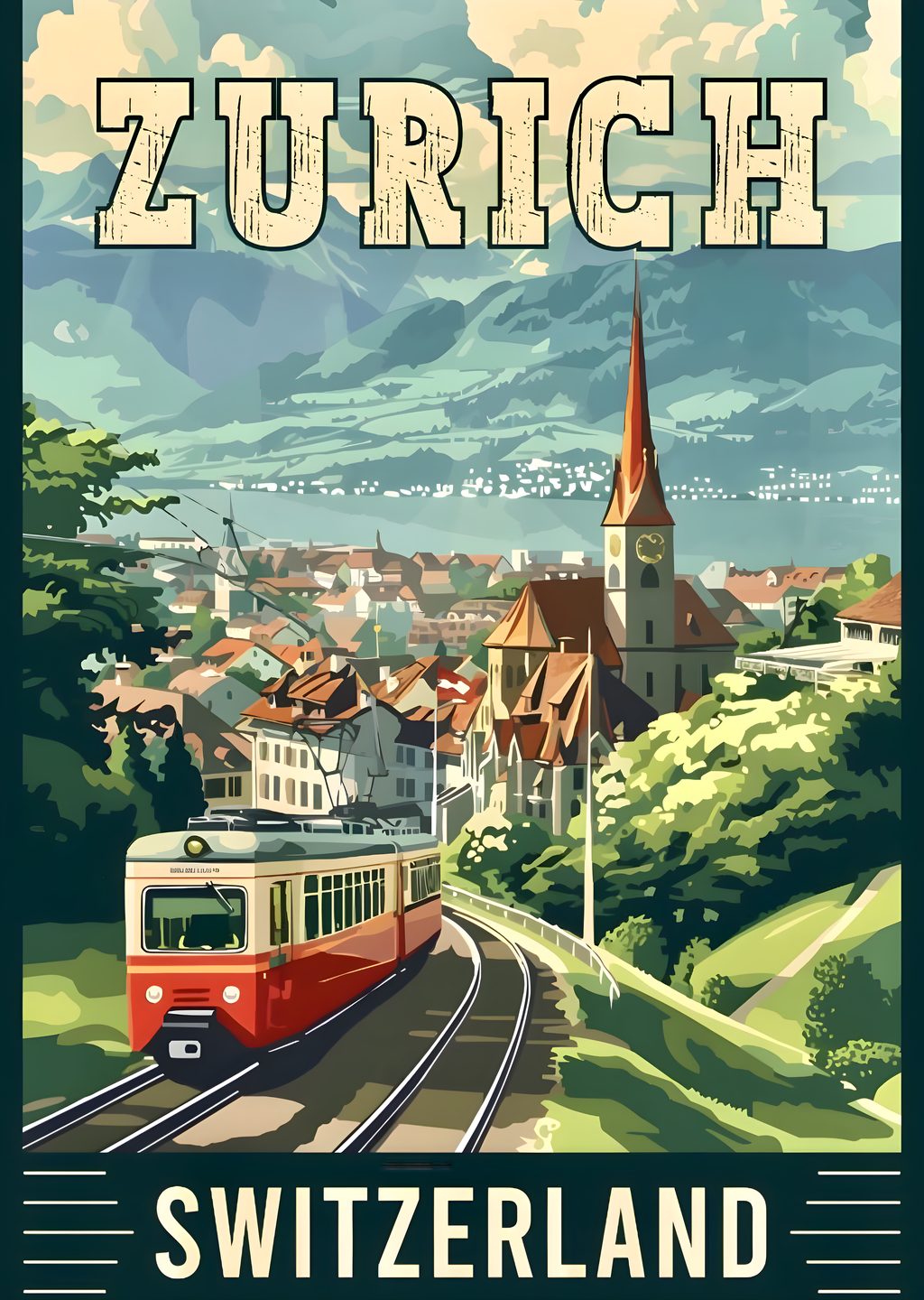 Zurich Tren Manzarası