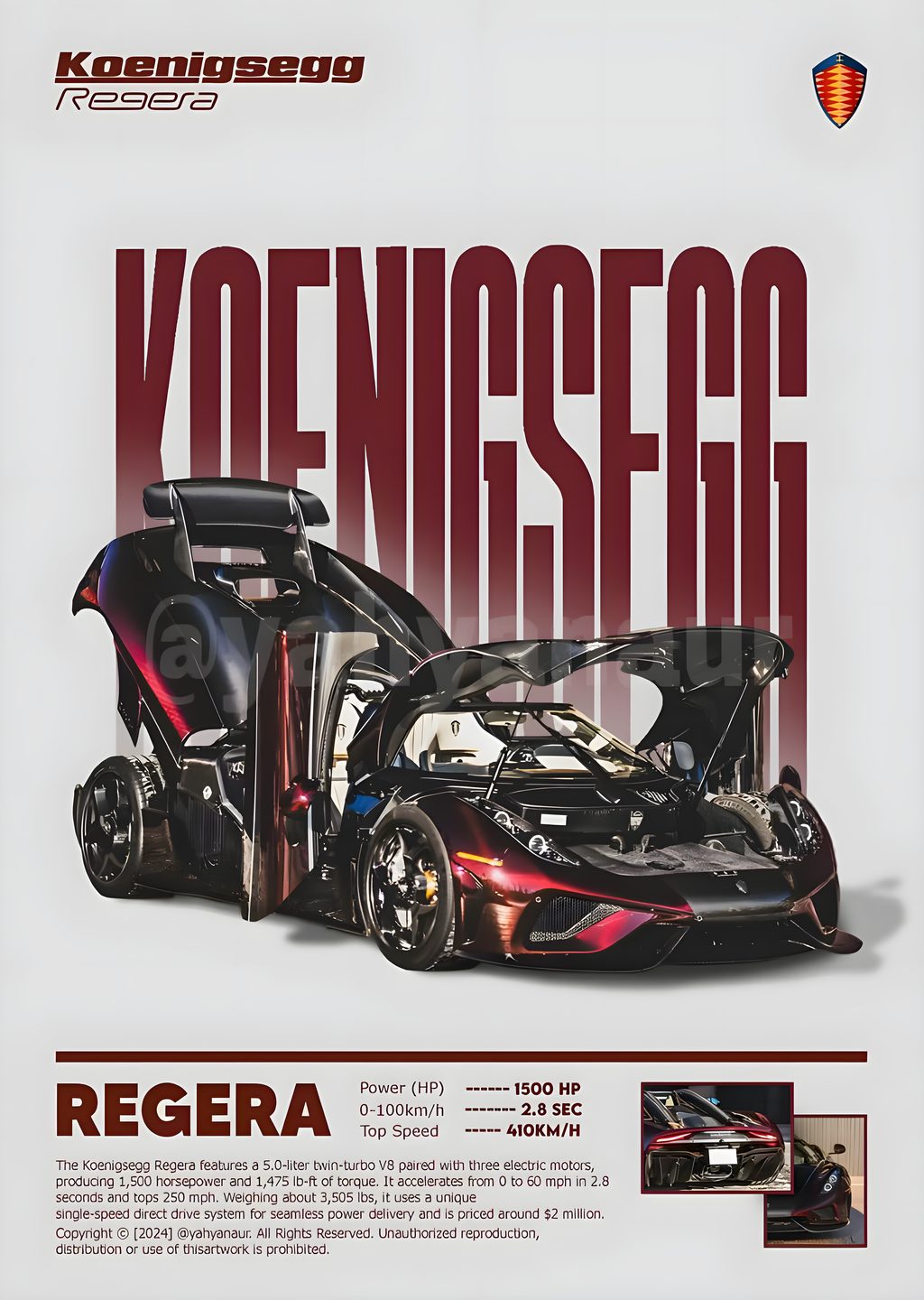 Koenigsegg Regera: Hiperarabası