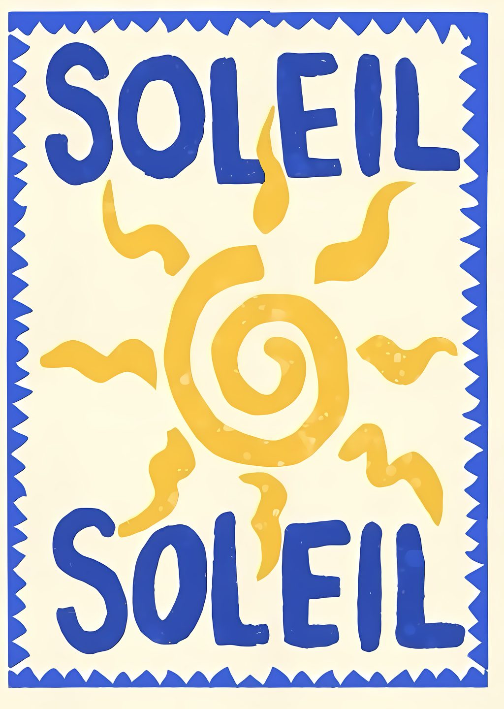 Soleil: Güneş Temalı Minimalist Poster