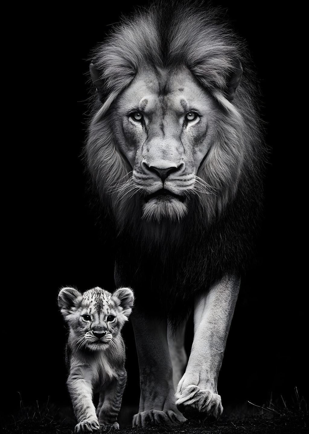 Aslan ve Yavrusu: Güçlü Koruma