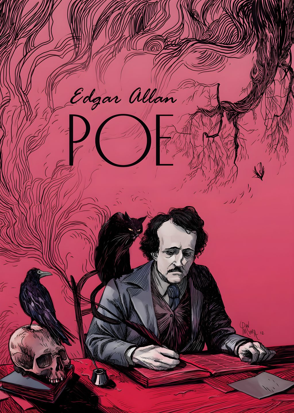 Edgar Allan Poe: Kafa ve Kuşlu Portre