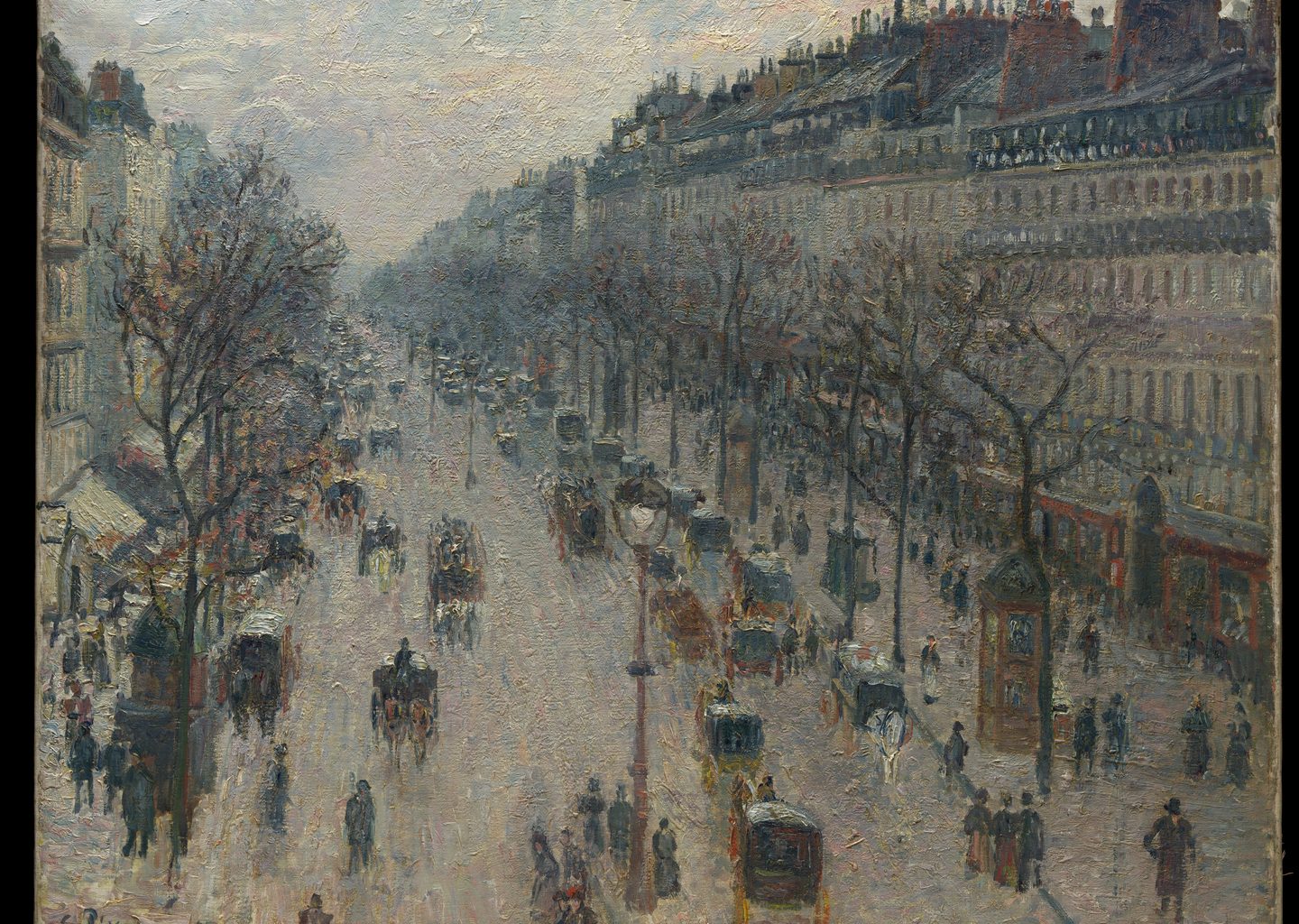 Kış Sabahı Boulevard Montmartre