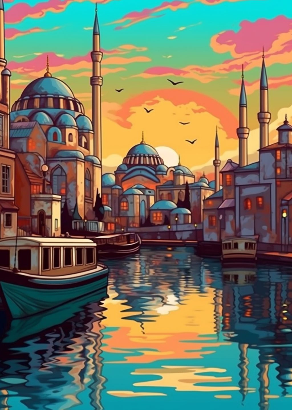 İstanbul Manzarası: Gün Batımı