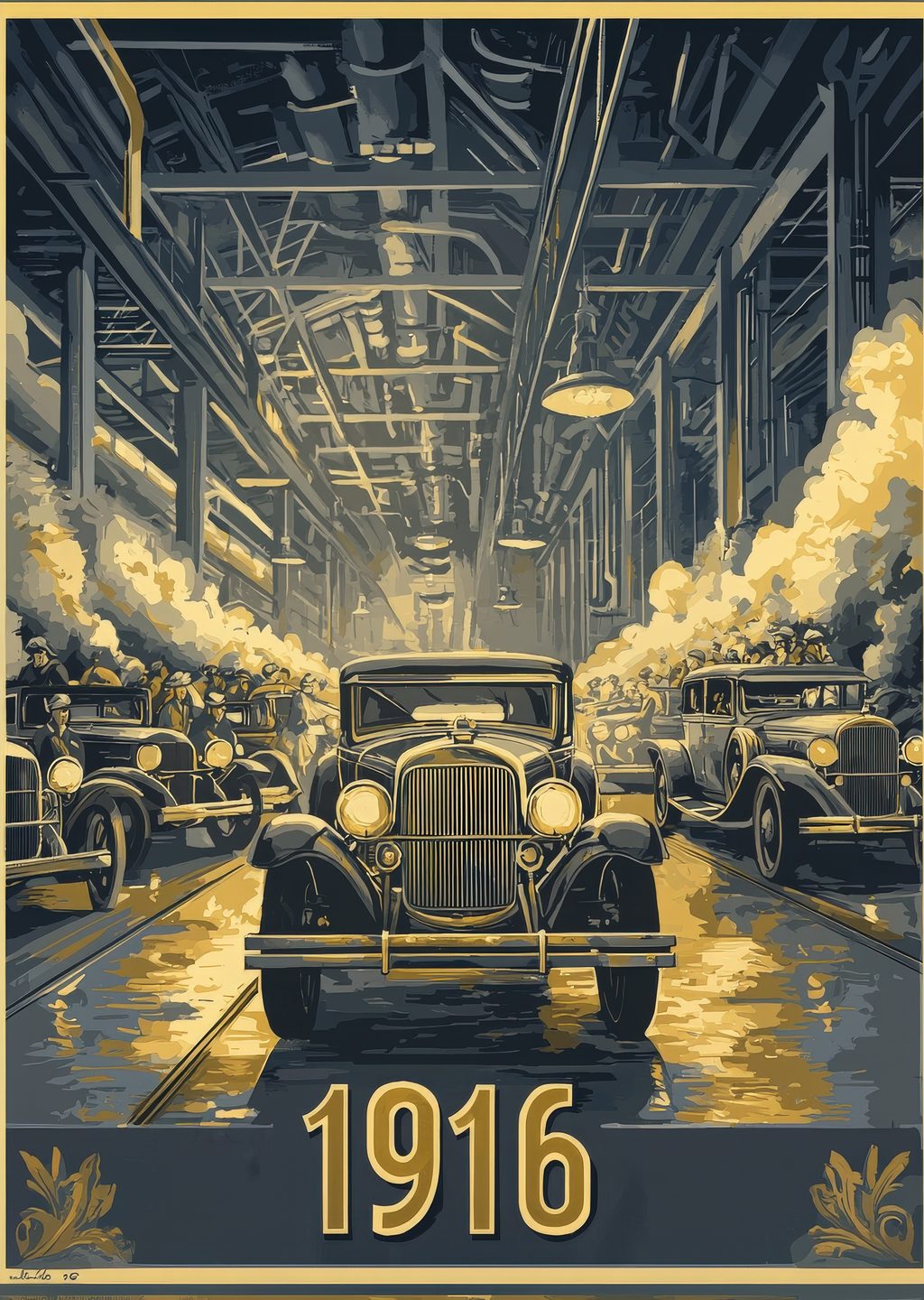 1916 Yılı Detroit Otomobil Fabrikası