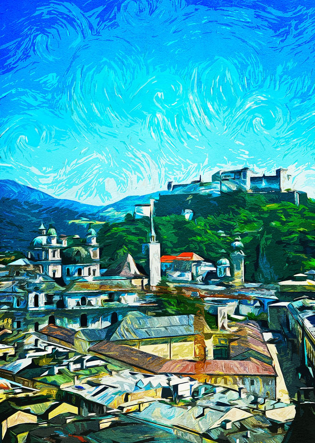 Kale ve Şehir Manzarası