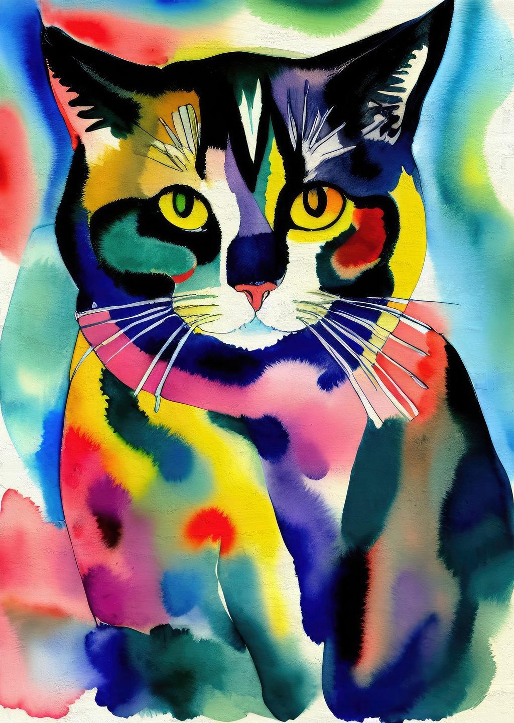 Renkli Kedi: Sanat Eseri