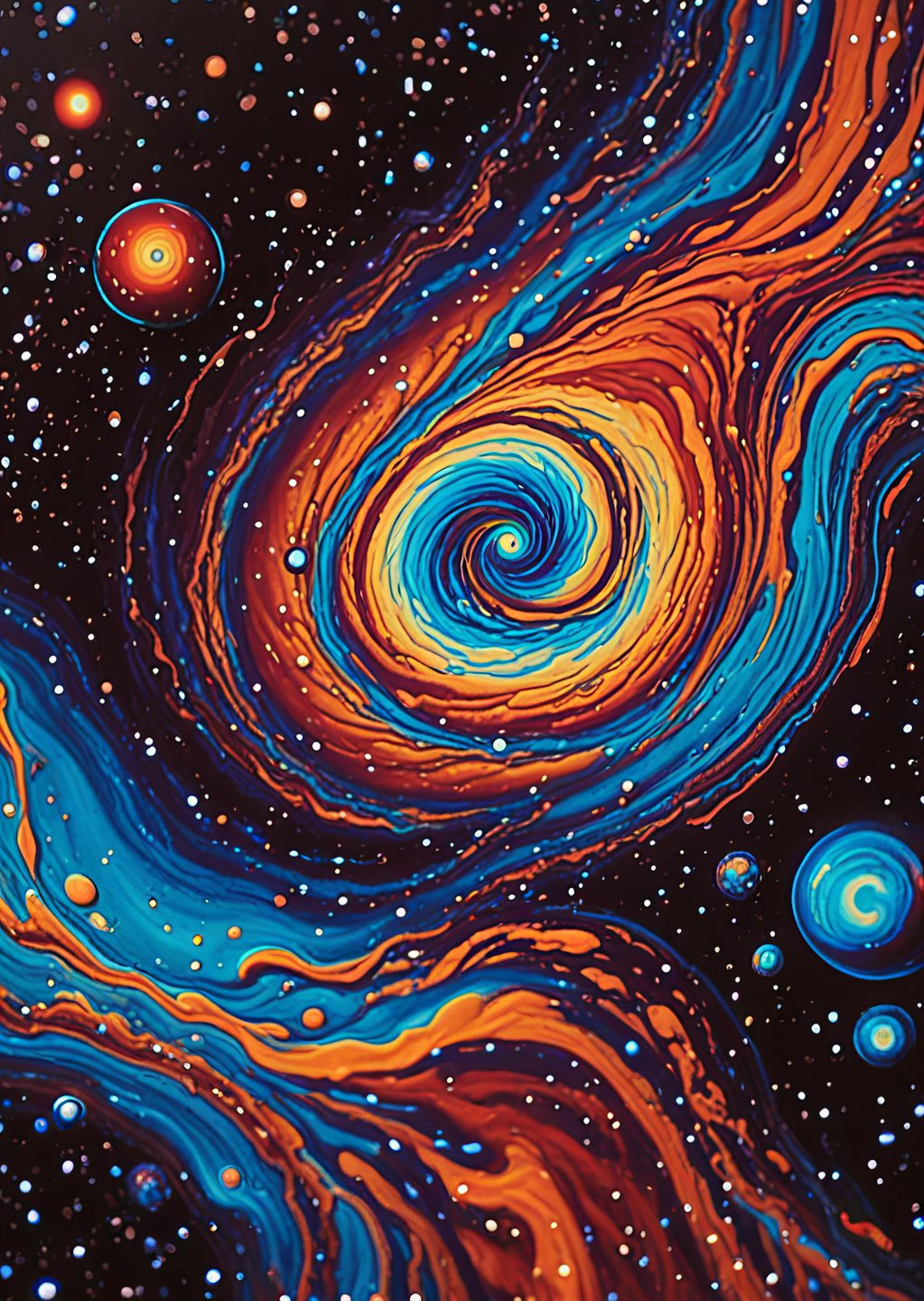 Gökteki Sarı-Mavi Spiral Galaksi