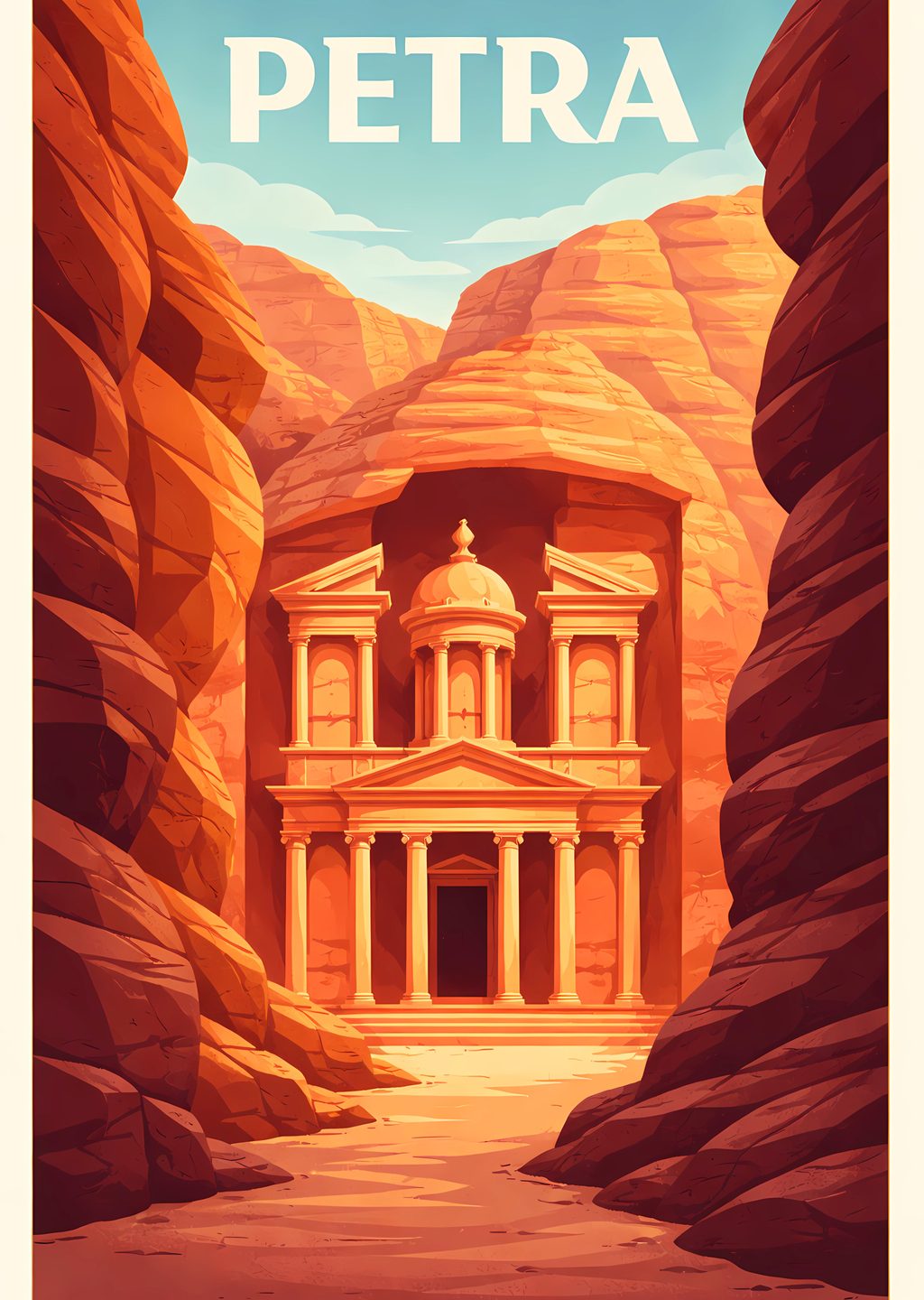 Petra: Antik Şehir İllüstrasyonu