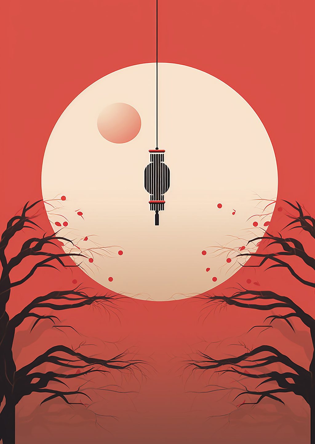 Minimalist Ay Manzarası