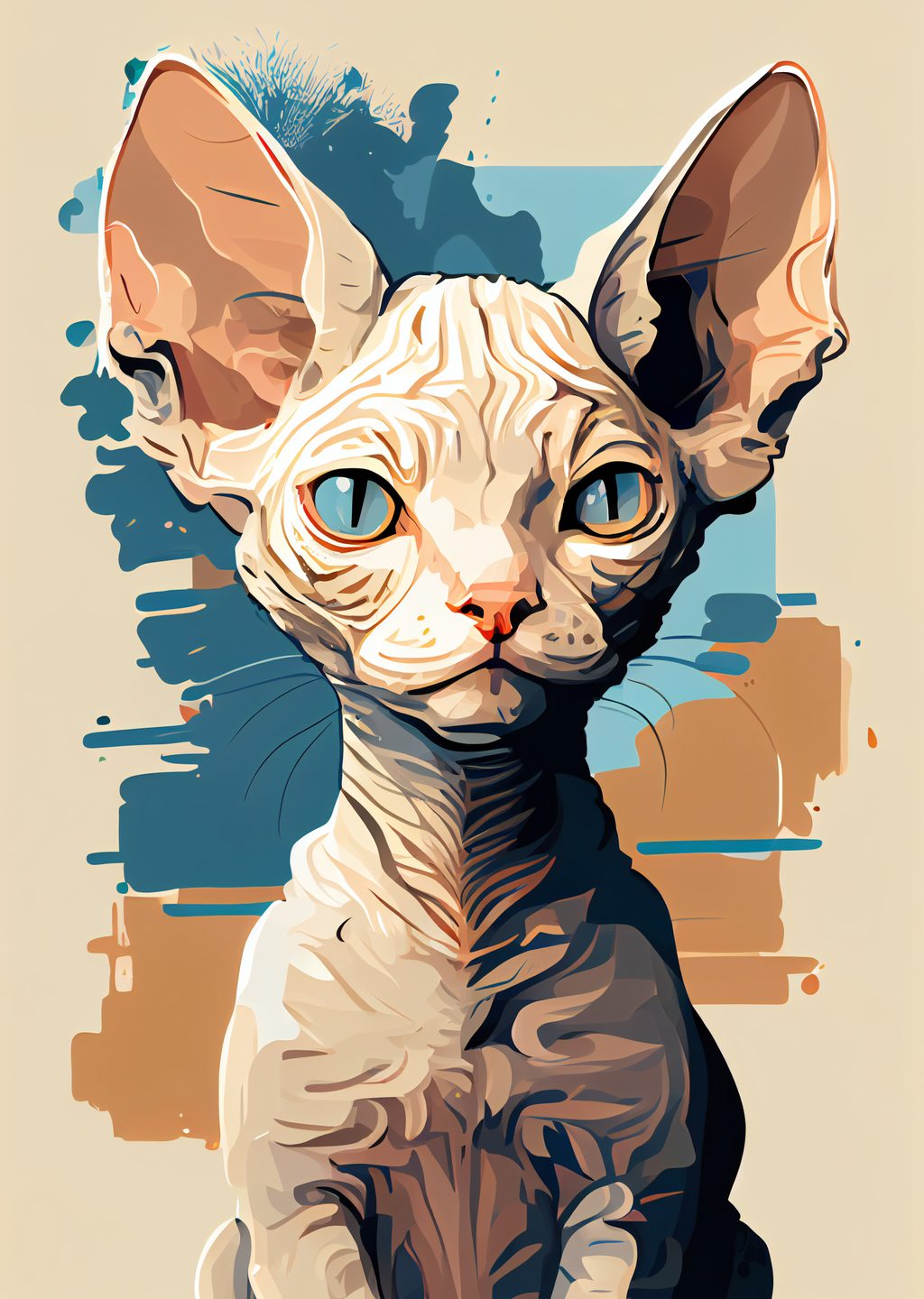 Sphynx Kedisi: Sanat Eseri