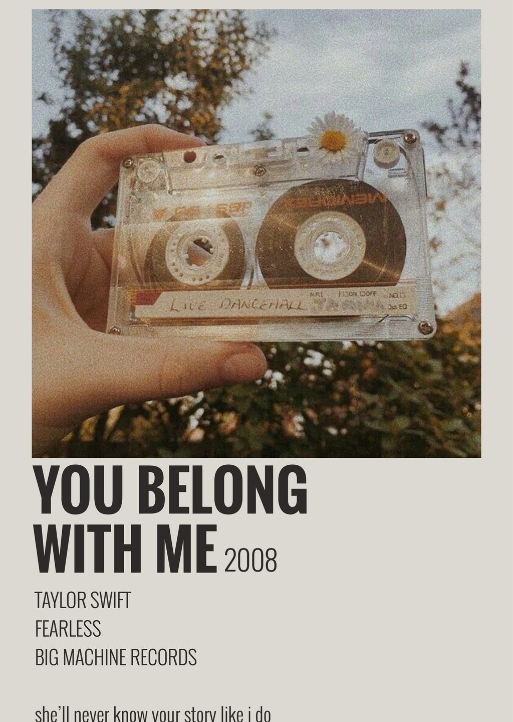 Taylor Swift: You Belong With Me 2008