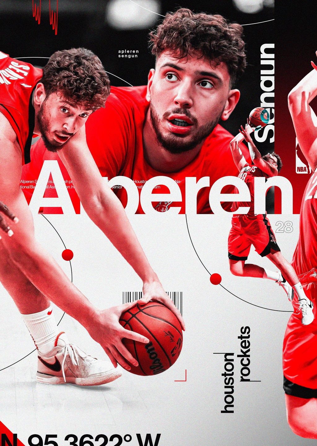 Houston Rockets Basketbol Spor Posteri