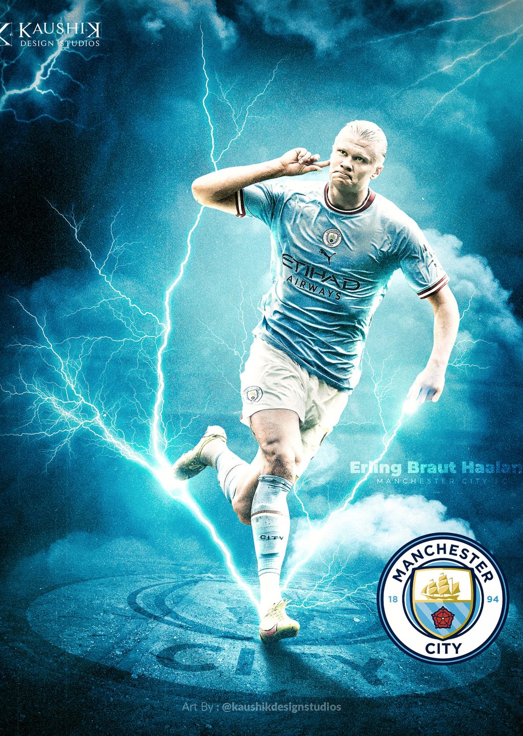 Erling Haaland Manchester City Posteri