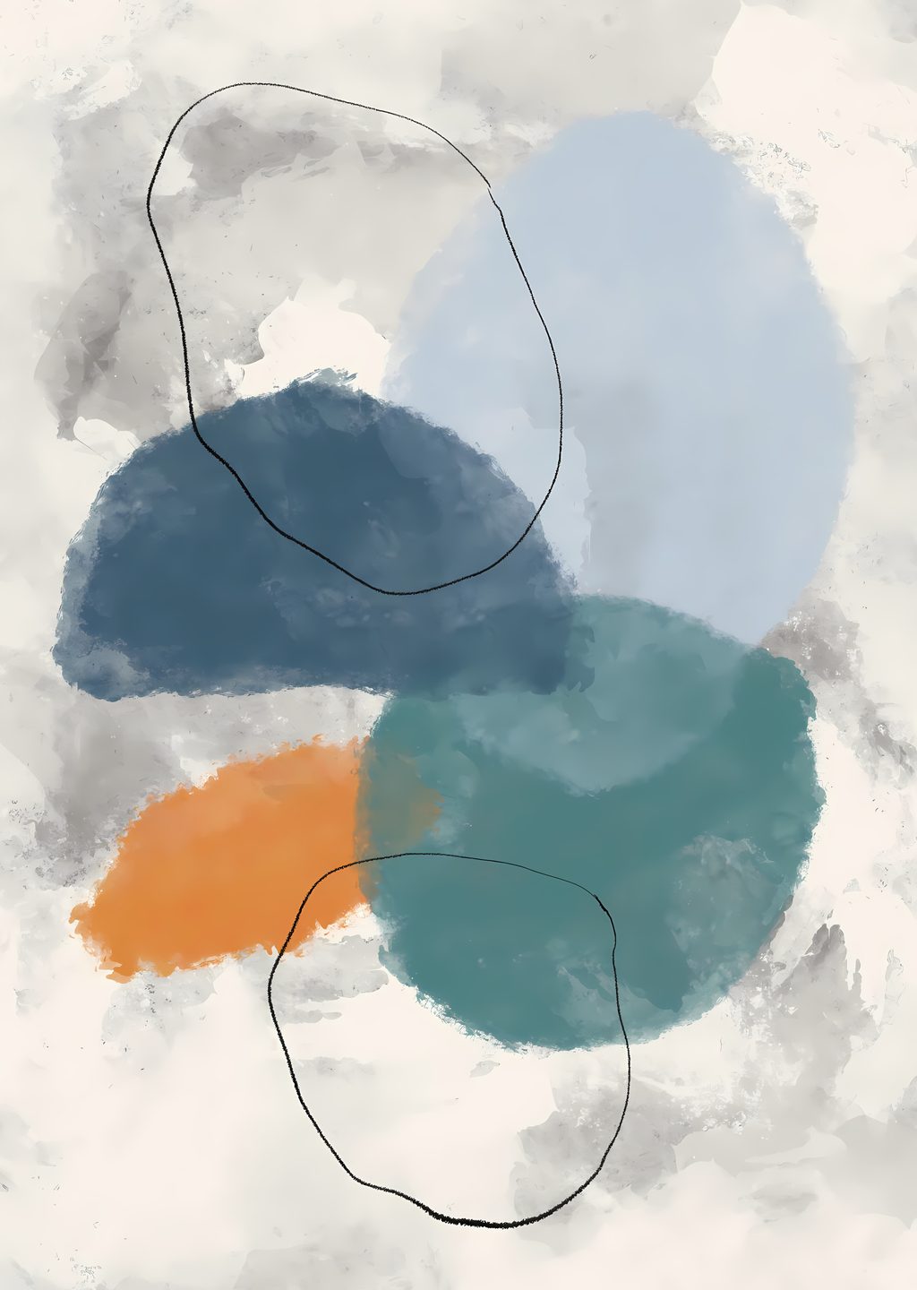 Abstract Watercolor Shapes
