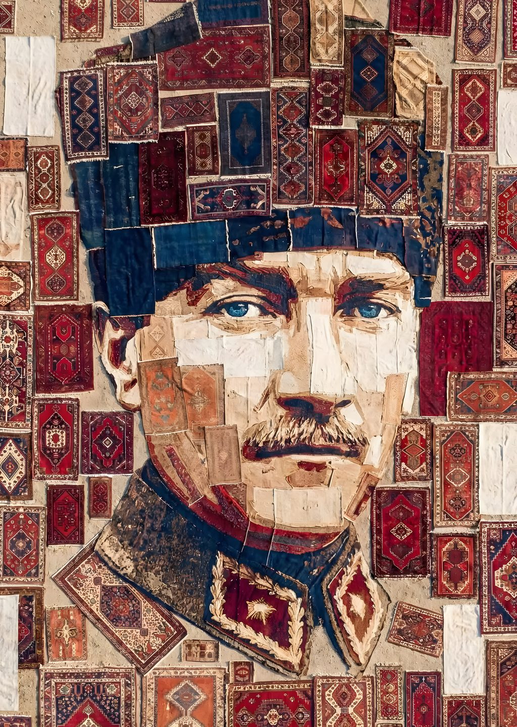 Atatürk: Renkli Desenli Portre