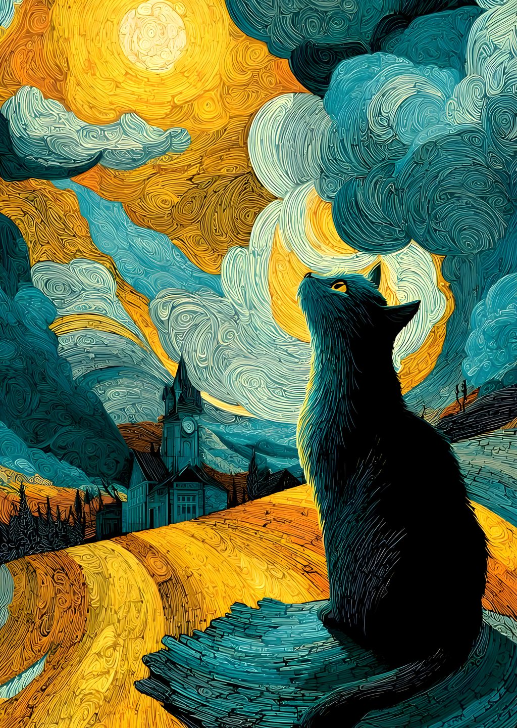 Tepede Kedi: Gece Gökyüzü