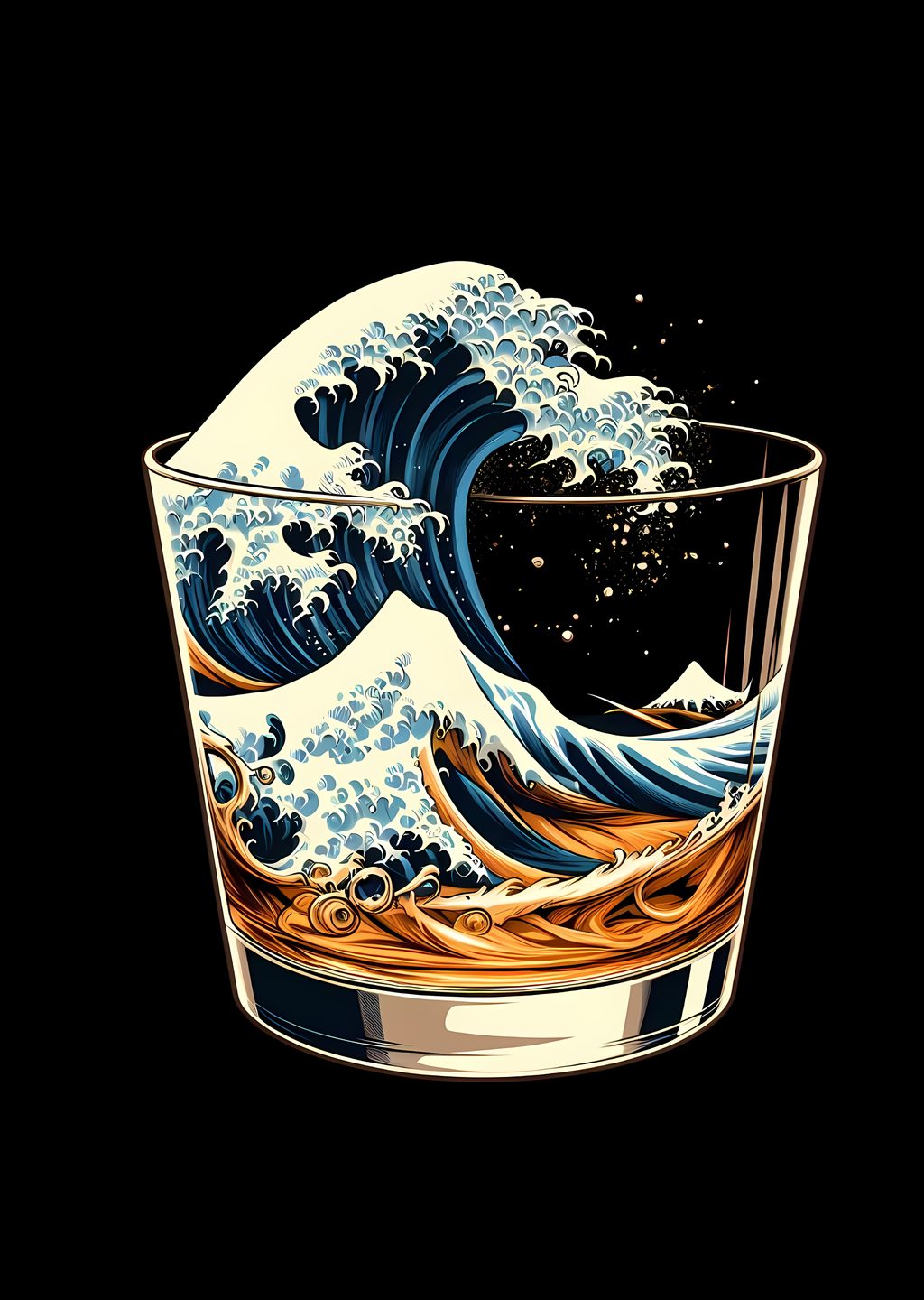 Viski Dalgası: Hokusai Esintisi