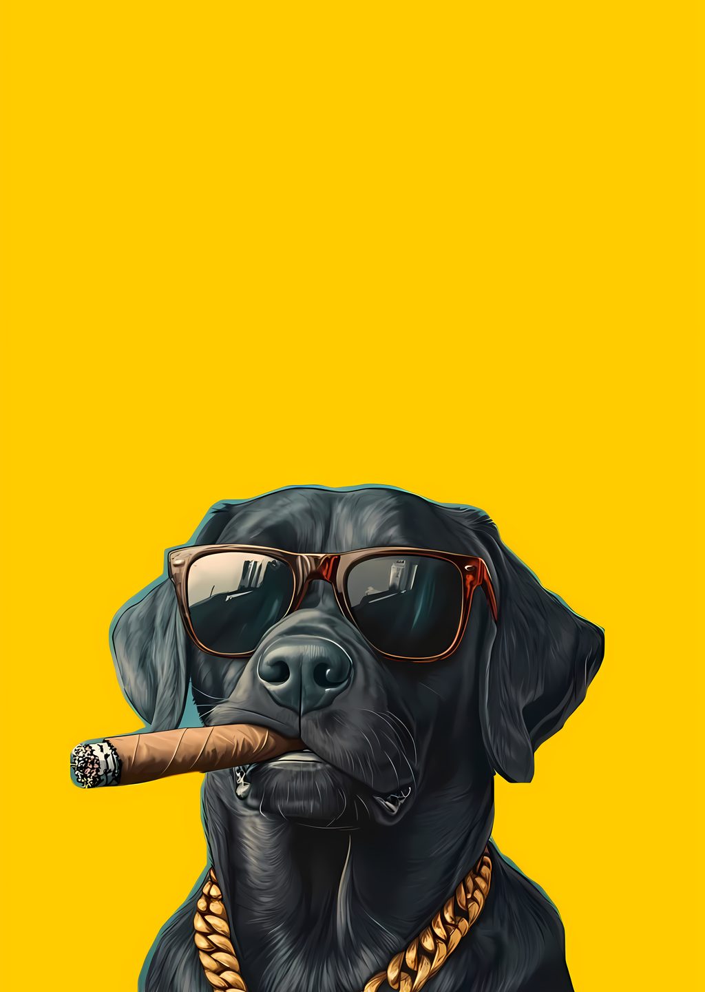 Siyah Köpek: Giyimli Sigara İçeren