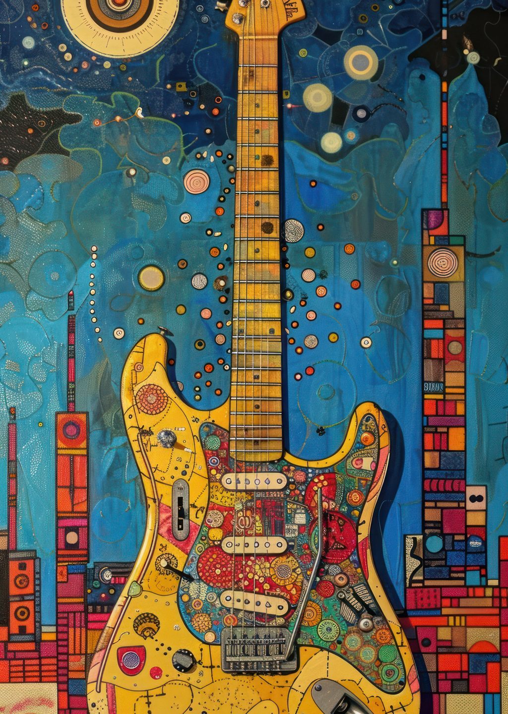 Fender Stratocaster: Renkli Evren