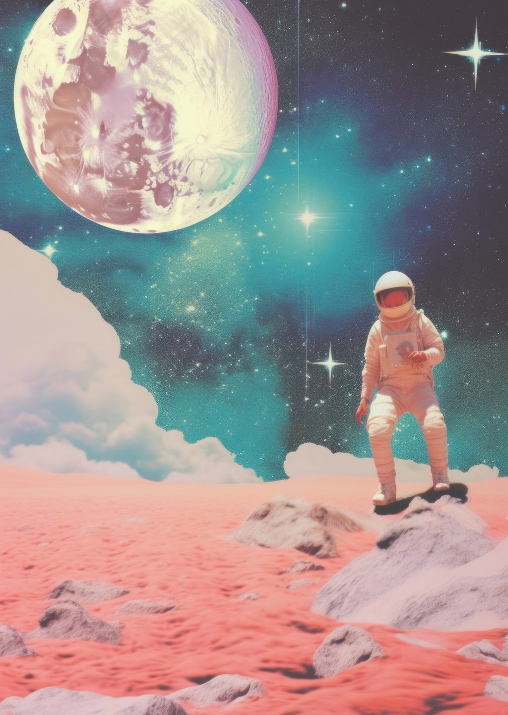 Uzayda Kaykay Yapan Astronot