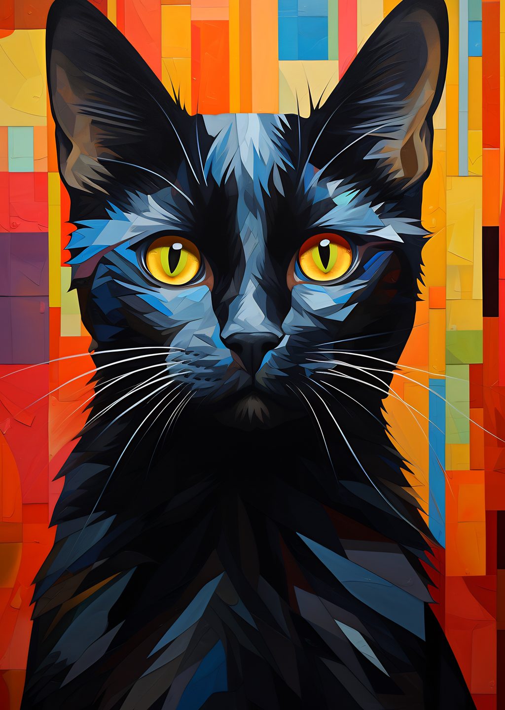 Siyah Kedi Portresi