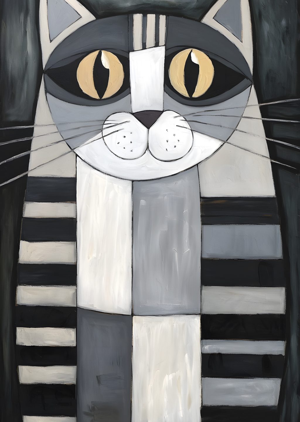 Soyut Kedi Portresi